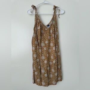 Old Navy Yellow and White Mini Dress